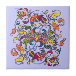 Nördlicher Vogel Fliese