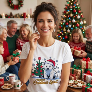 Nördlicher Weihnachtsgeist & Kanadisches Weihnacht T-Shirt