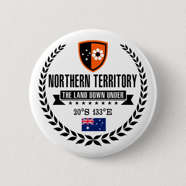 Nördliches Gebiet Button (Vorderseite)