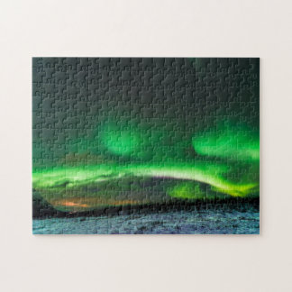 Nordlicht-Aurora Borealis Abisko Schweden Puzzle