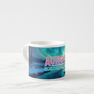 Nordlicht Aurora Borealis Espressotasse