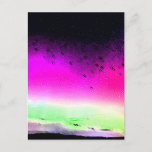 Nordlicht Aurora Borealis Himmel Nacht Natur Postkarte