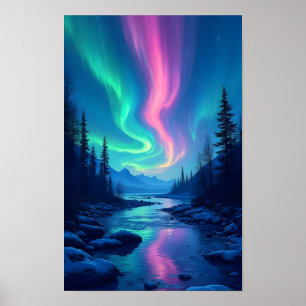 Nordlicht Aurora Borealis Poster
