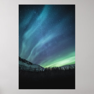 Nordlicht-Foto Poster