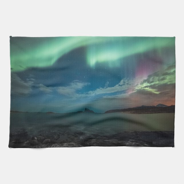 Nordlicht Geschirrtuch (Horizontal)