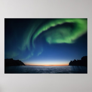 Nordlicht in Norwegen Poster