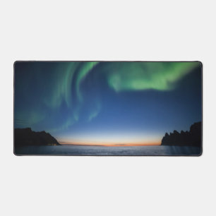 Nordlicht in Norwegen Schreibtischunterlage
