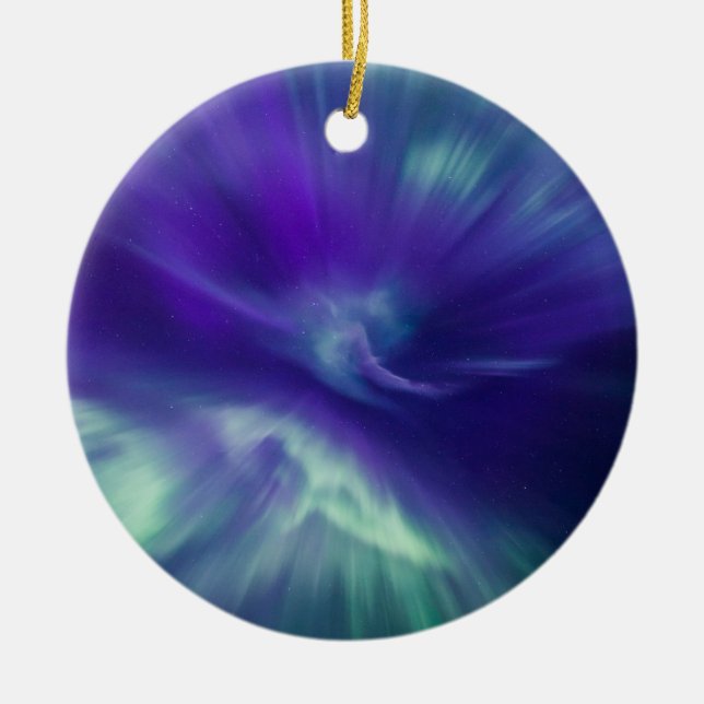 Nordlicht Keramik Ornament (Vorne)