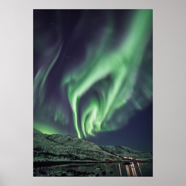 Nordlicht Norwegen Poster (Vorne)