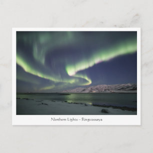 Nordlicht Norwegen Postkarte