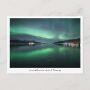 Nordlicht Norwegen Postkarte