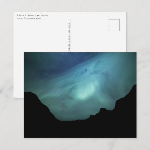 Nordlicht Norwegen Postkarte