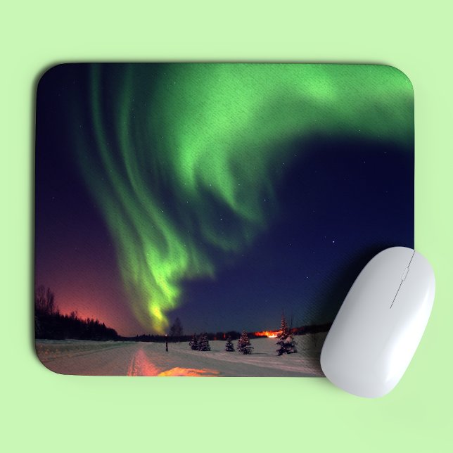 Nordlichter am Bärensee Mousepad (Von Creator hochgeladen)