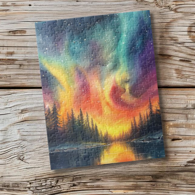 Nordlichter am See Puzzle (Von Creator hochgeladen)