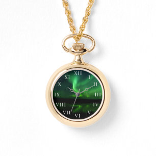 Nordlichter Aurora Borealis Arktis Alaska Armbanduhr
