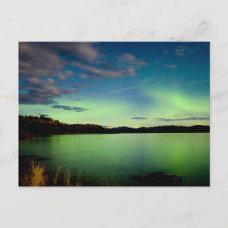 Nordlichter (Aurora borealis) Postkarte