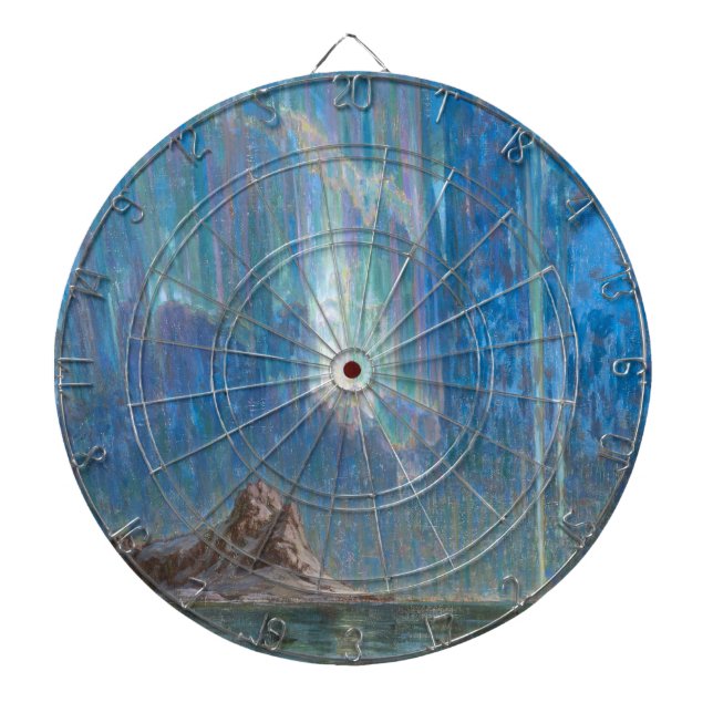 Nordlichter aus Nordnorwegen (Aurora) Dartscheibe (vorne)