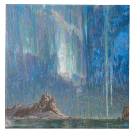 Nordlichter aus Nordnorwegen (Aurora) Fliese