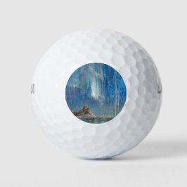 Nordlichter aus Nordnorwegen (Aurora) Golfball