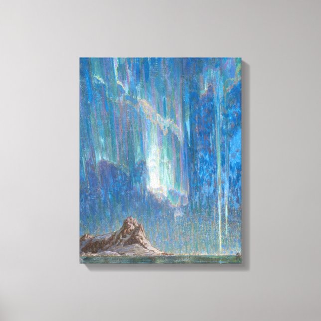 Nordlichter aus Nordnorwegen (Aurora) Leinwanddruck (Vorderseite)