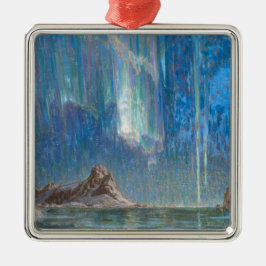 Nordlichter aus Nordnorwegen (Aurora) Ornament Aus Metall