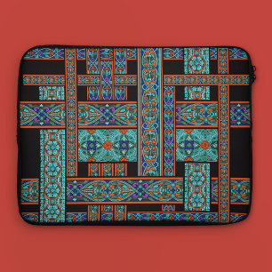 Nordlichter Buntglas Laptop Hülle Laptopschutzhülle