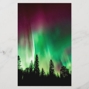 Nordlichter der Aurora borealis