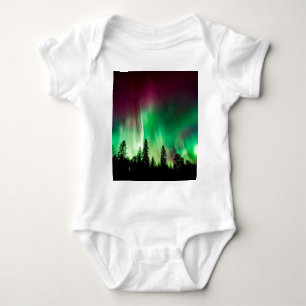 Nordlichter der Aurora borealis Baby Strampler