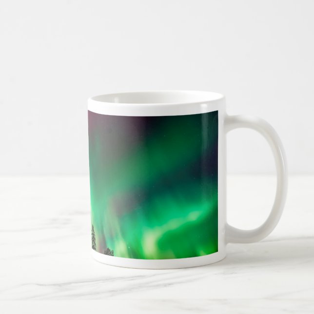 Nordlichter der Aurora borealis Kaffeetasse (Rechts)