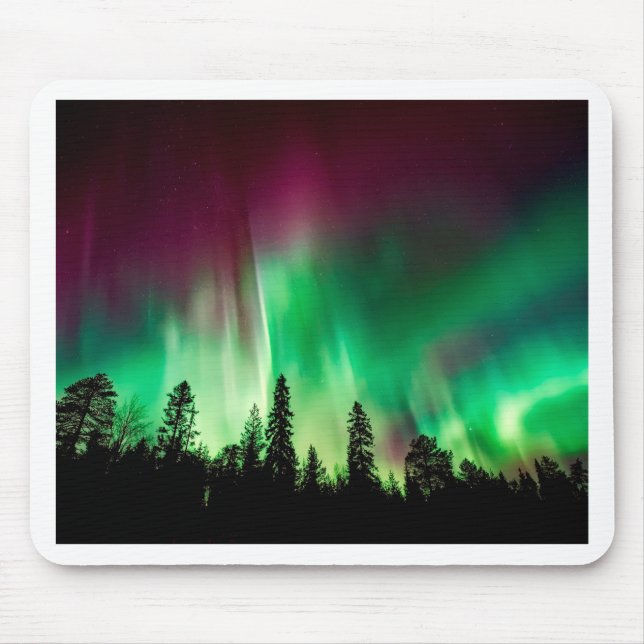 Nordlichter der Aurora borealis Mousepad (Vorne)