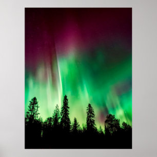 Nordlichter der Aurora borealis Poster
