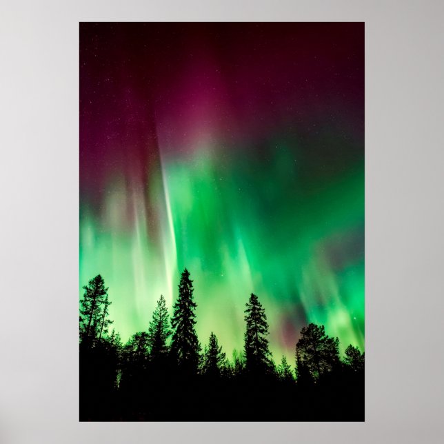 Nordlichter der Aurora borealis Poster (Vorne)