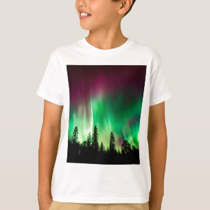 Nordlichter der Aurora borealis T-Shirt