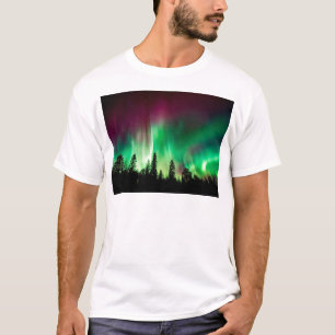 Nordlichter der Aurora borealis T-Shirt