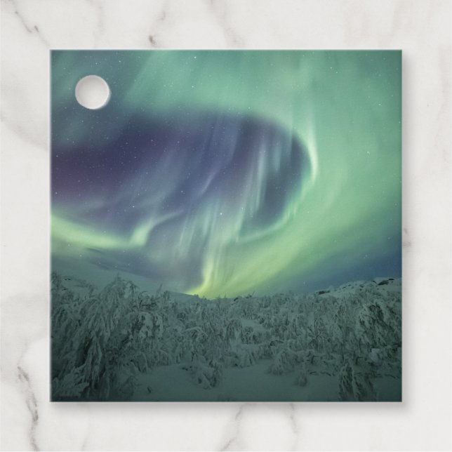 Nordlichter Geschenkanhänger (Vorderseite)