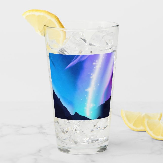 Nordlichter Glas (Vorderseite Ice)