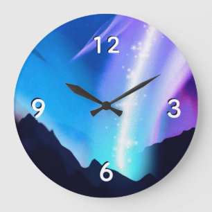 Nordlichter Große Wanduhr