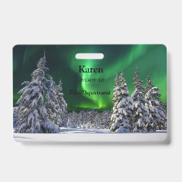 Nordlichter im Winter Ausweis