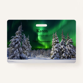 Nordlichter im Winter Ausweis