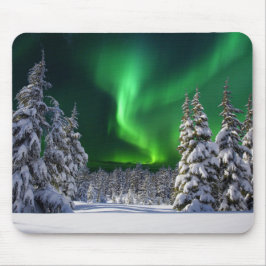 Nordlichter im Winter Mousepad