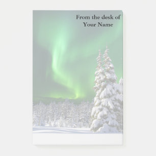 Nordlichter im Winter Post-it Klebezettel