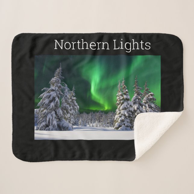 Nordlichter im Winter Sherpadecke (Vorderseite (Horizontal))
