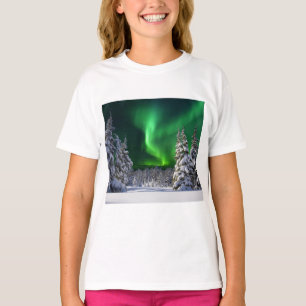 Nordlichter im Winter T-Shirt