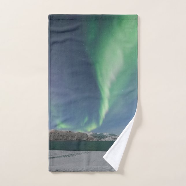 Nordlichter in Norwegen Handtuch (Handtuch)