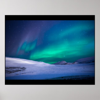Nordlichter individuell angepasst Projekt zu Hause Poster