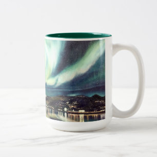 Nordlichter - Island-TASSE Zweifarbige Tasse