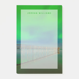 Nordlichter   Lake Winnipeg Kanada, Manitoba Post-it Klebezettel