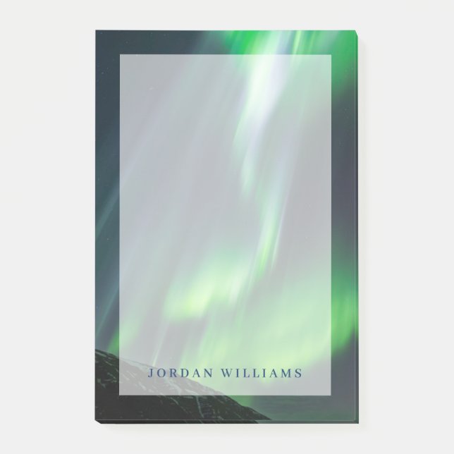 Nordlichter leuchten | Nordirland Post-it Klebezettel (Vorderseite)