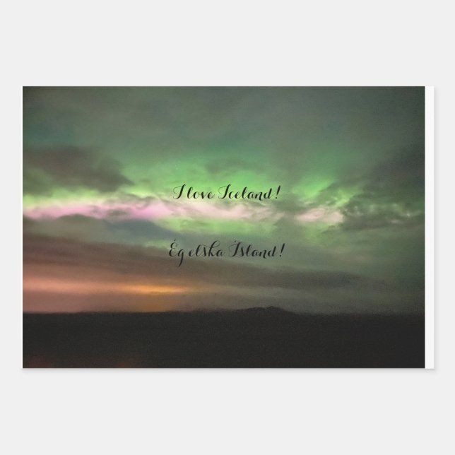 Nordlichter mit Liebe Geschenkpapier Set (Vorderseite 2)