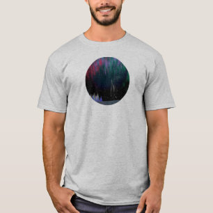 Nordlichter Moderne Landschaft T-Shirt
